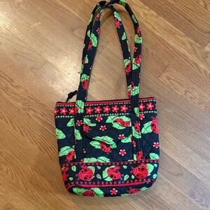 LADYBUG ladies fabric tote bag, colorful great condition